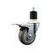 Service Caster 3.5'' Gray Poly Swivel 1-7/8'' Expanding Stem Caster Total Lock Brake SCC-EXTTL20S3514-PPUB-178 - alternate 1